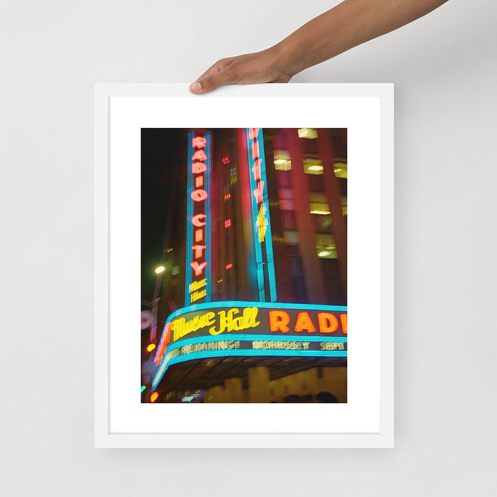Thumbnail: Framed photo - Sparkling Lights & Sirens 