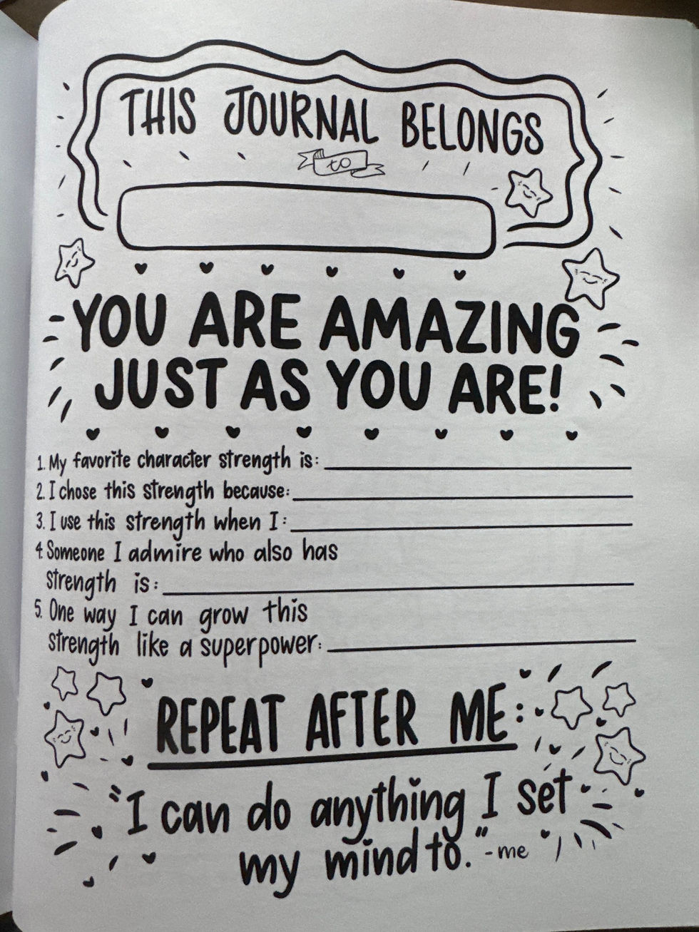 Thumbnail: The Amazing Me: 24 Character Strengths Coloring & Activity Workbook and Journal 