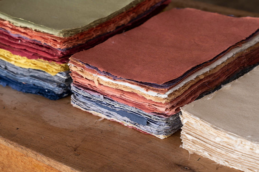 Miniatura: Papel de fibra de fique colores surtidos