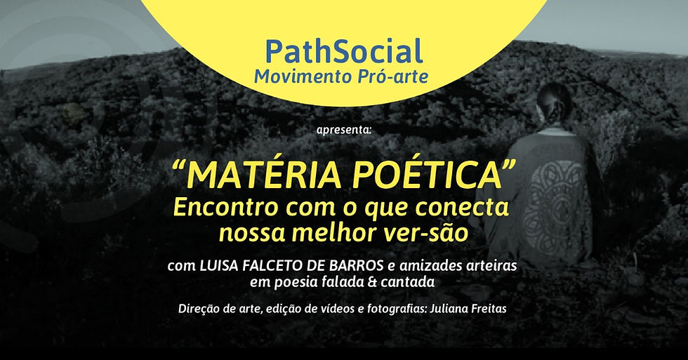 Gravação do evento Matéria Poética