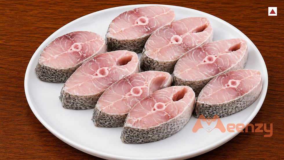 Thumbnail: Kaala / Indian Salmon - (𝗚𝗿𝗼𝘀𝘀: 𝟳𝟬𝟬𝗴, 𝗡𝗲𝘁: 𝟱𝟬𝟬𝗴)