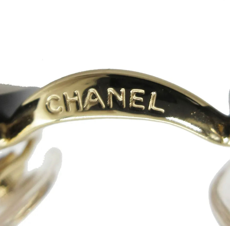 Thumbnail: Rare chanel rhinestone sunglasses 