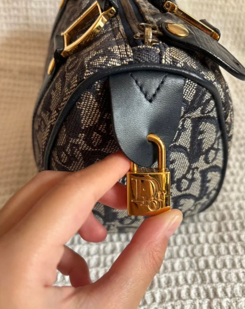 Thumbnail: Rare dior mini boston bag (cards+ strap ) 