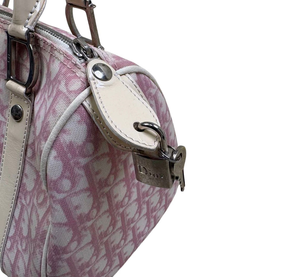 Thumbnail: Rare Dior boston pink bag 