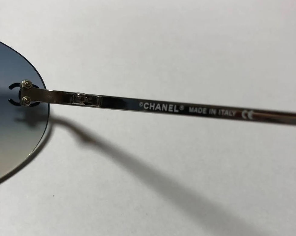 Thumbnail: Rare Chanel blue gradation sunglasses 