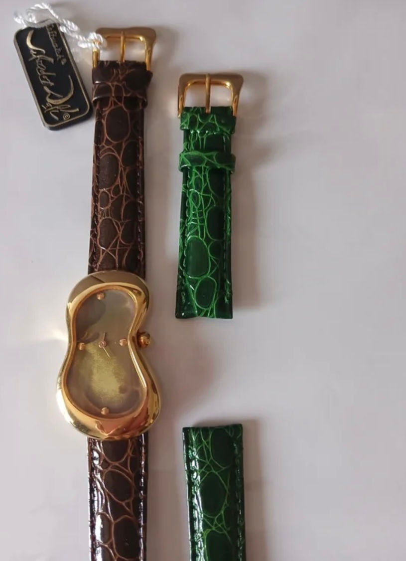 Thumbnail: Rare salvador dali watch (never worn)(extra strap) 