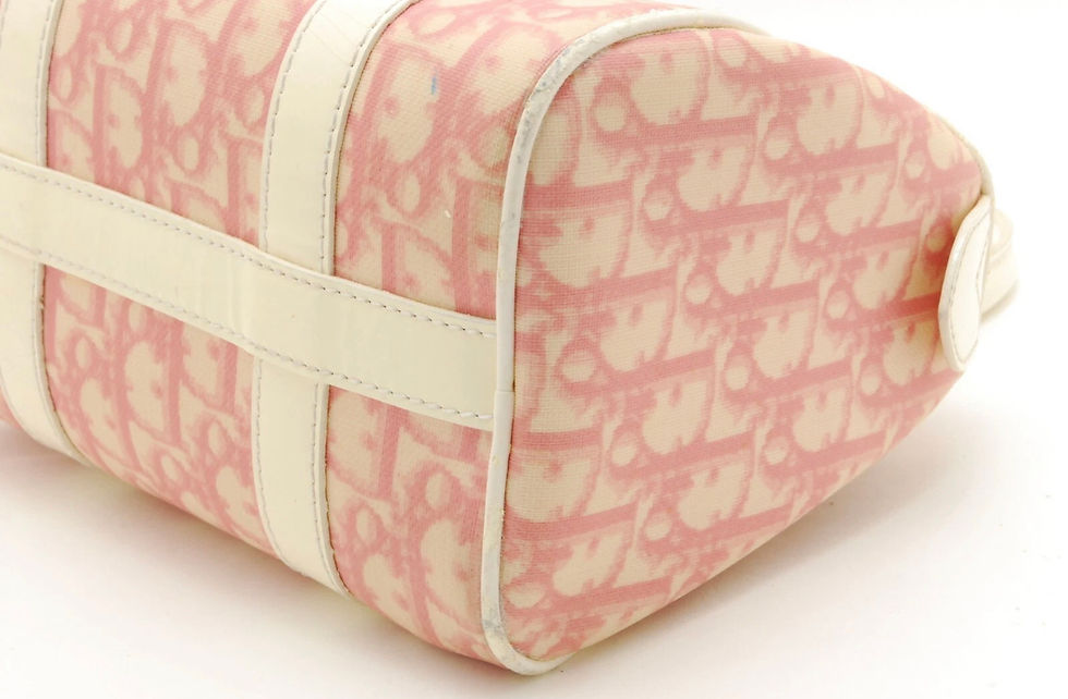 Thumbnail: Super rare Dior pink mini Boston bag 