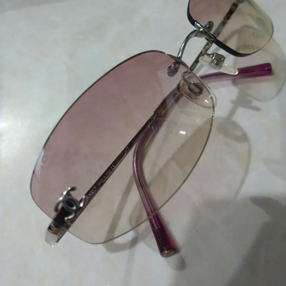 Thumbnail: Rare Chanel pink/purple gradation sunglasses 