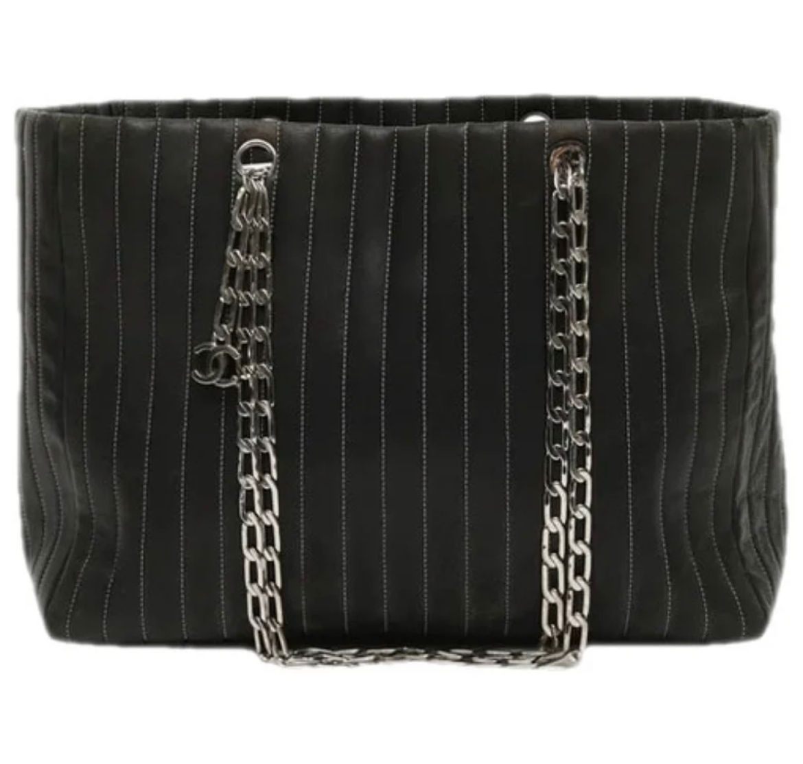 CHANEL Mademoiselle Quilted Vertical Tote Bag