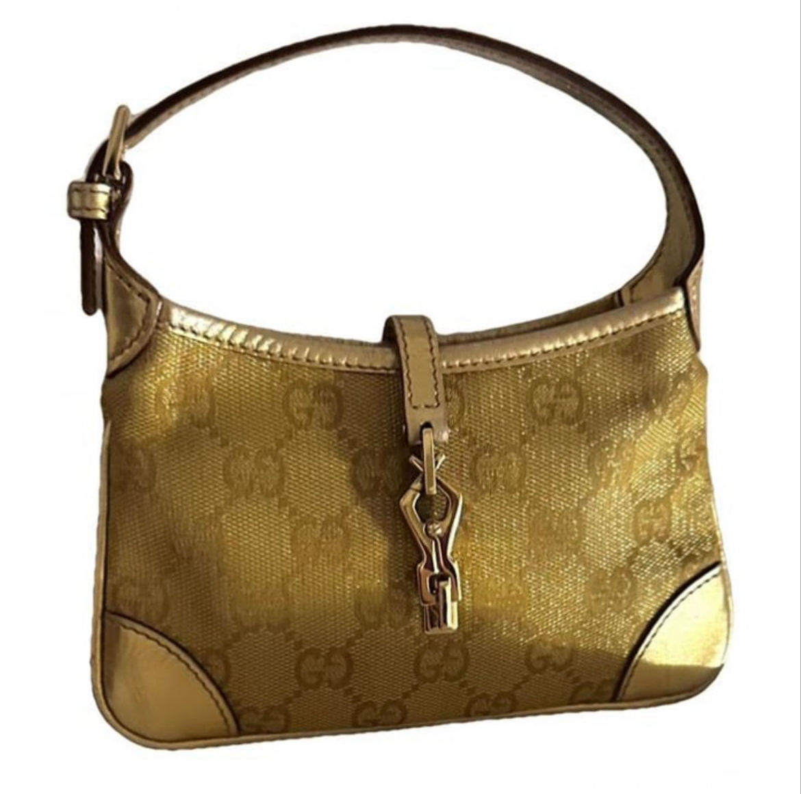 Gucci Mini Jackie in golden GG canvas
