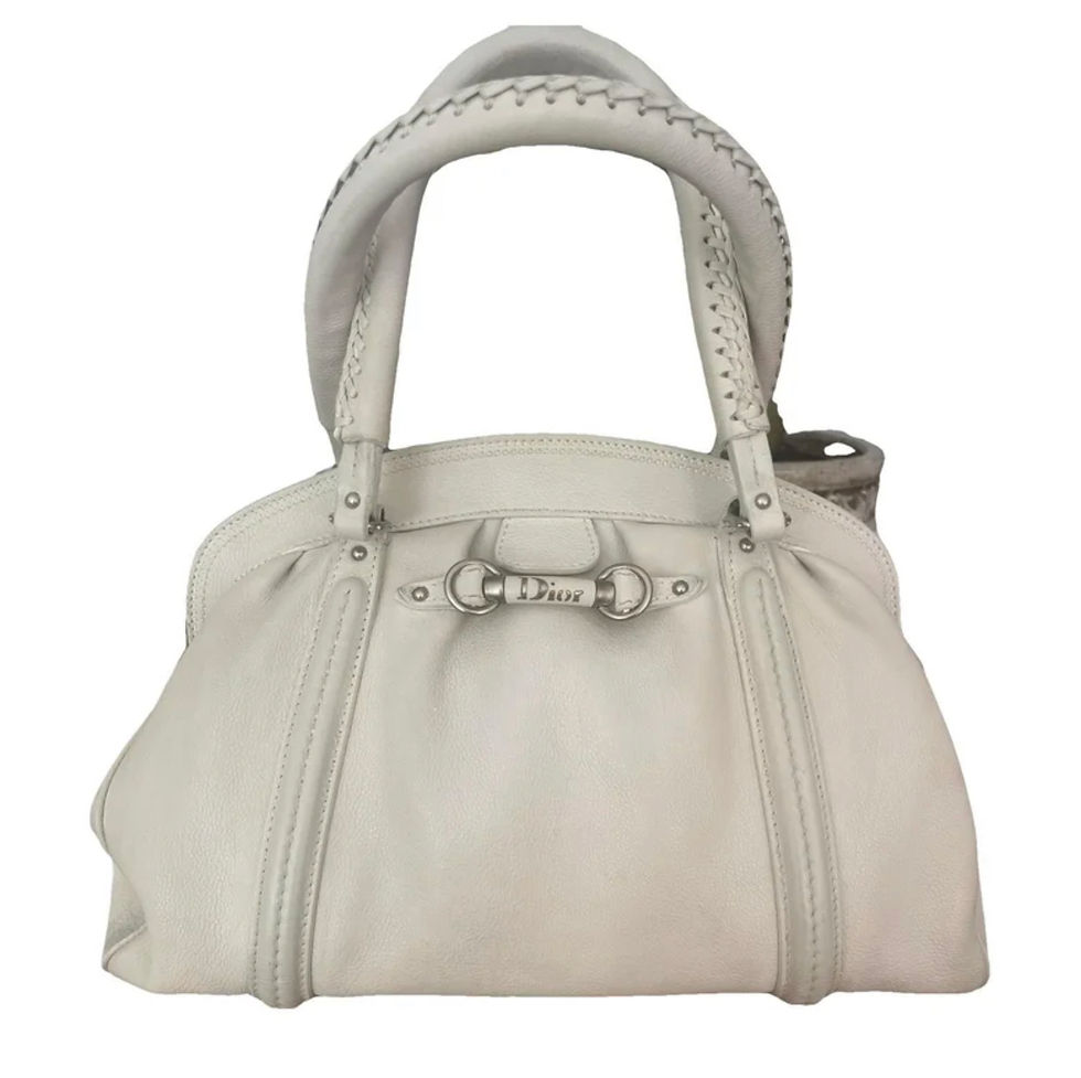 Dior 2006 in a pearl grey leather bag