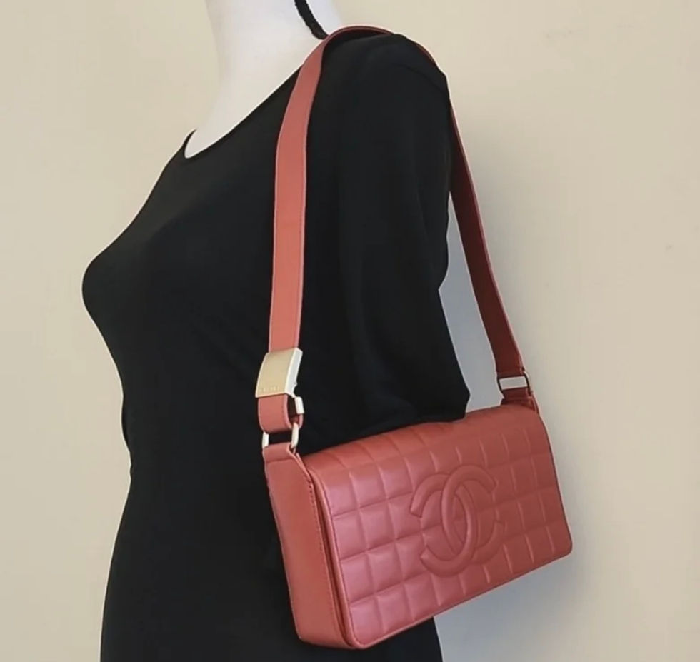 Thumbnail: Chanel CC Full Flap East West Continental Chocolate Bar Bag