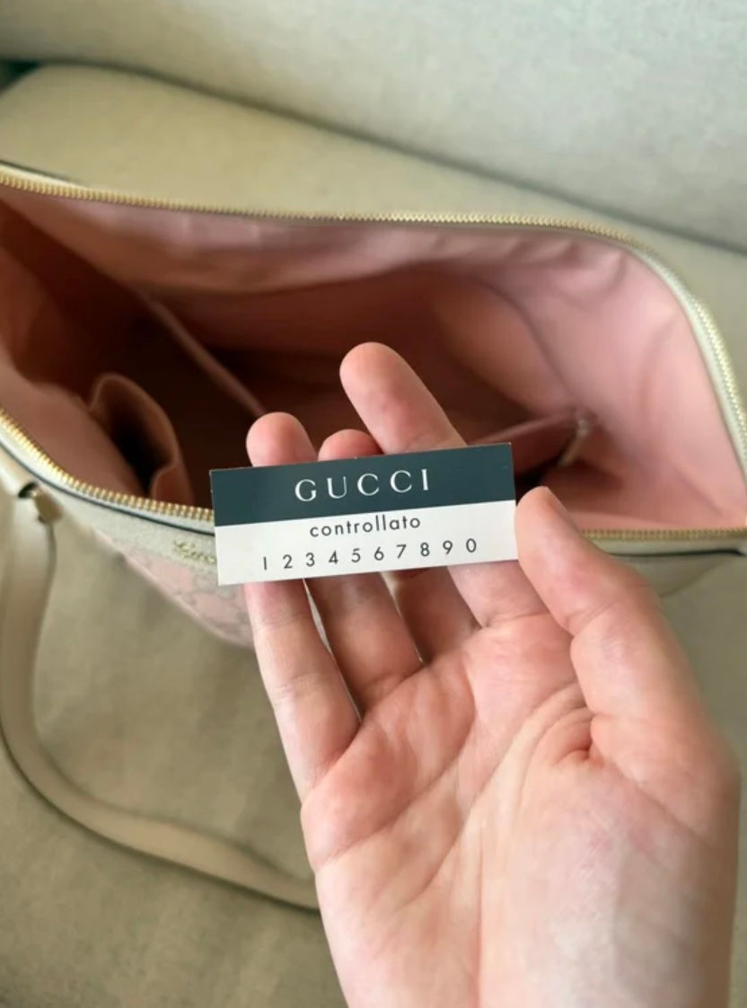 Thumbnail: Limited Gucci pink shoulder bag 