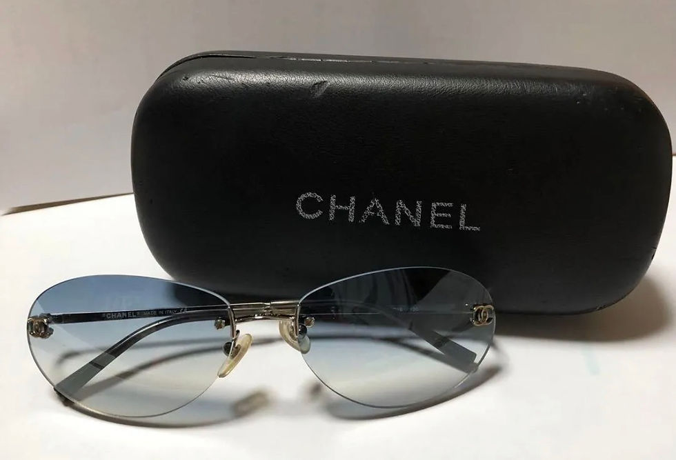Thumbnail: Rare Chanel blue gradation sunglasses 