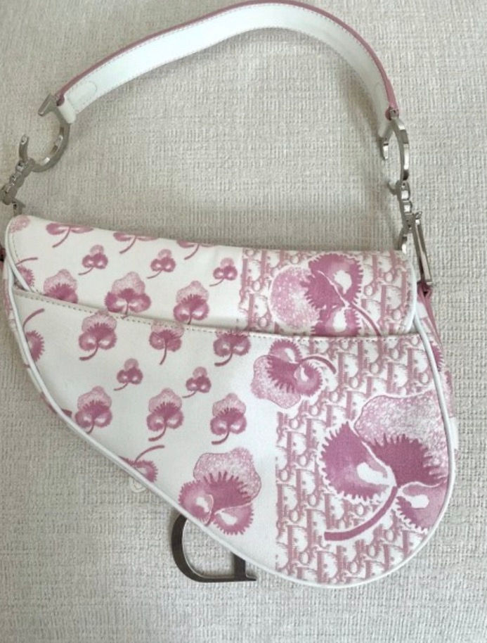 Thumbnail: Dior pink saddle bag 