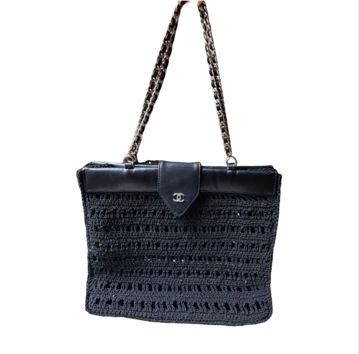 Rare chanel Crochet tote