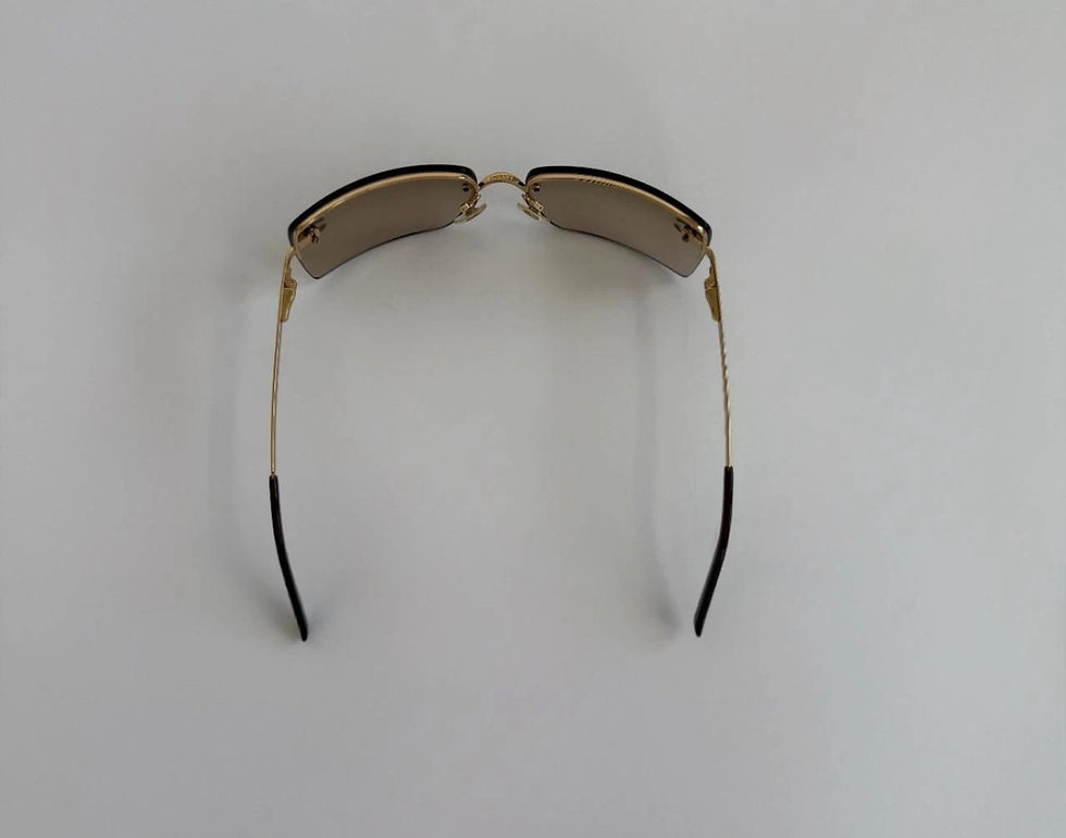 Thumbnail: Rare Chanel rhinestone sunglasses تسليم فوري