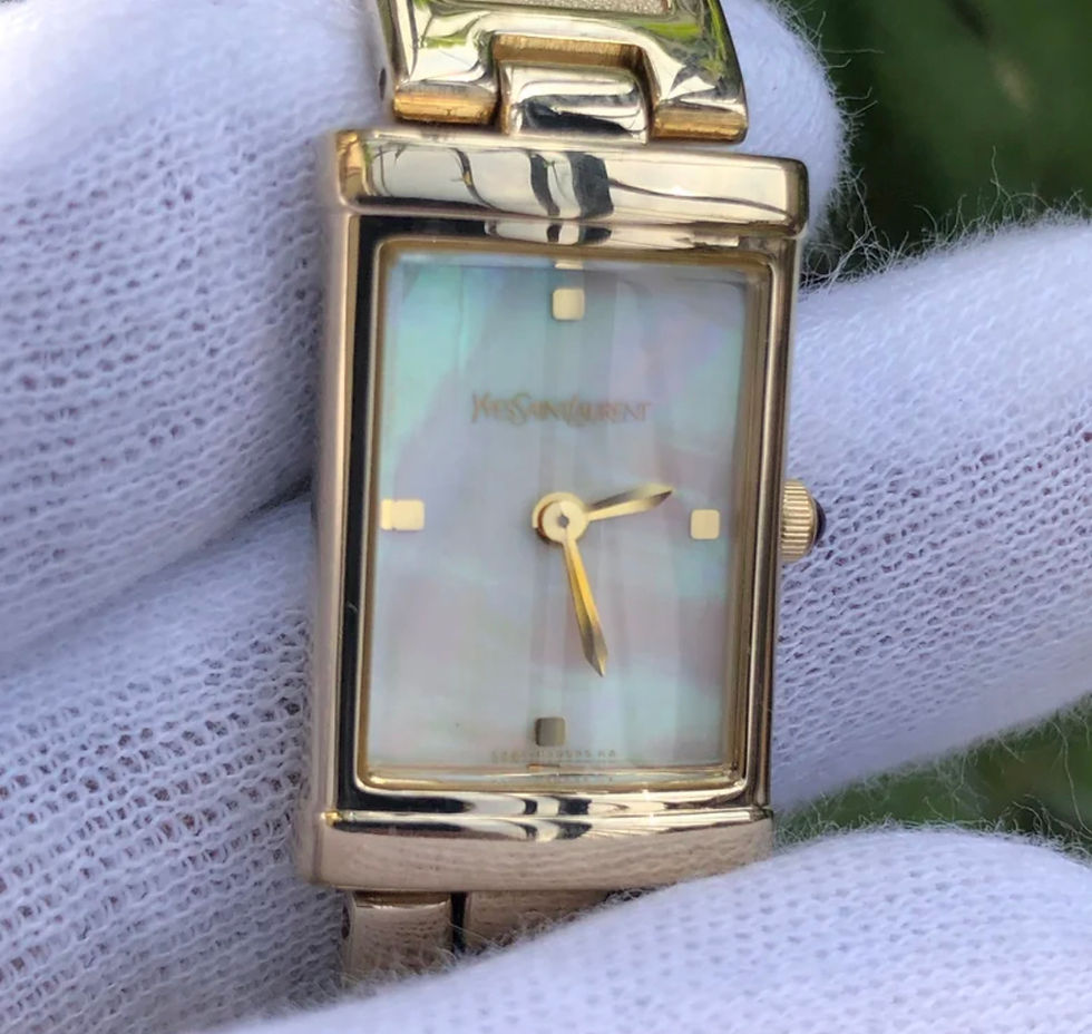 Thumbnail: Yves Saint Laurent  Mother of pearl Dial watch 
