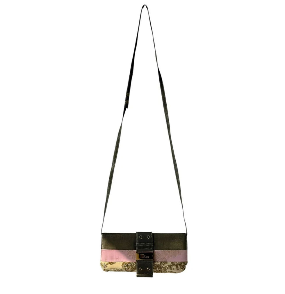 Thumbnail: Christian Dior 2003 Limited Edition Brocade Gold bag
