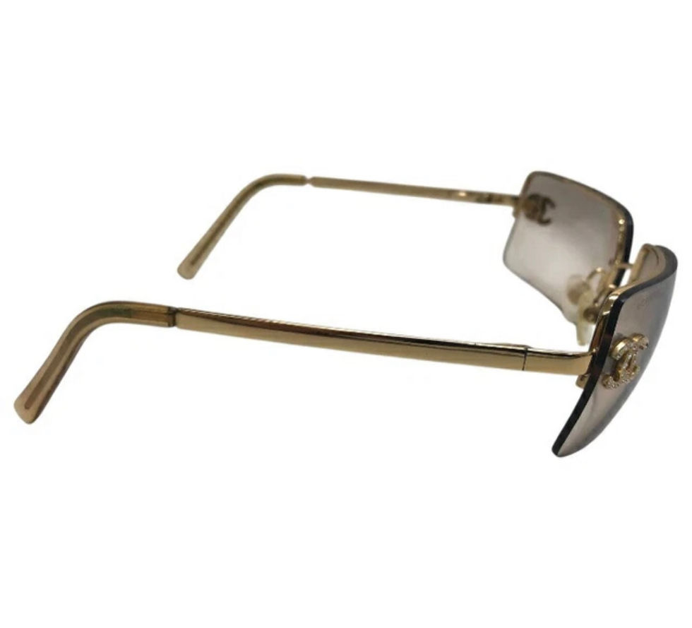 Thumbnail: Rare Chanel rhinestone sunglasses 