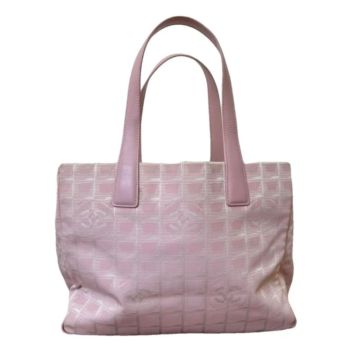 Chanel pink tote bag 
