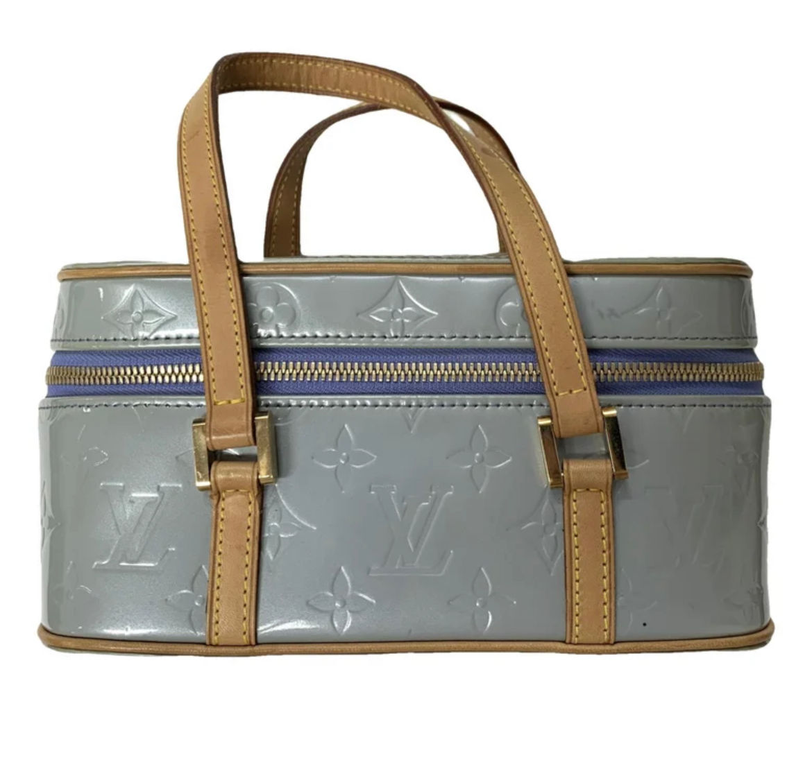 Rare limited Louis Vuitton Sullivan Horizonal Vernis Light Blue