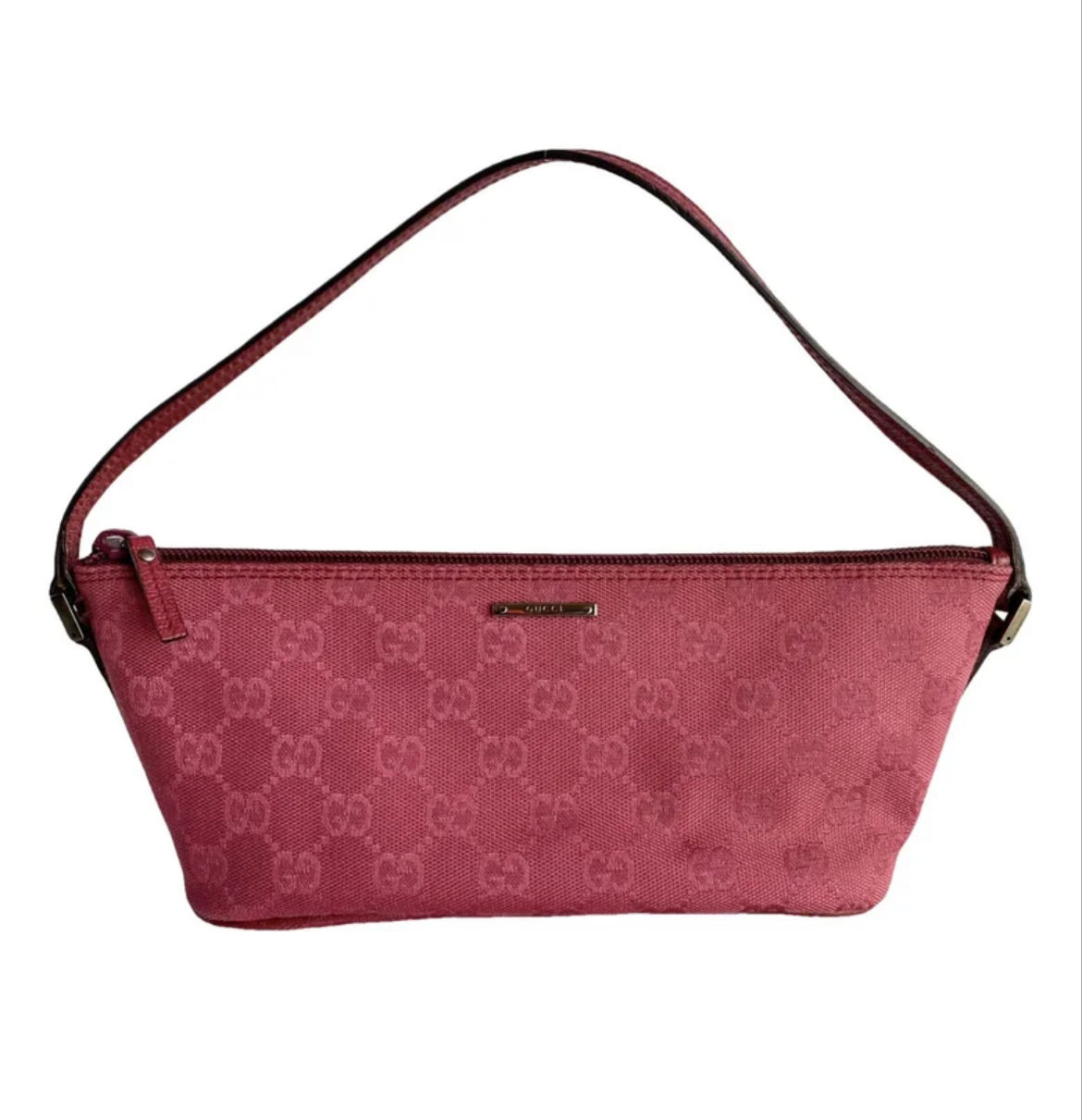 Gucci boat pochette cranberry pink shade