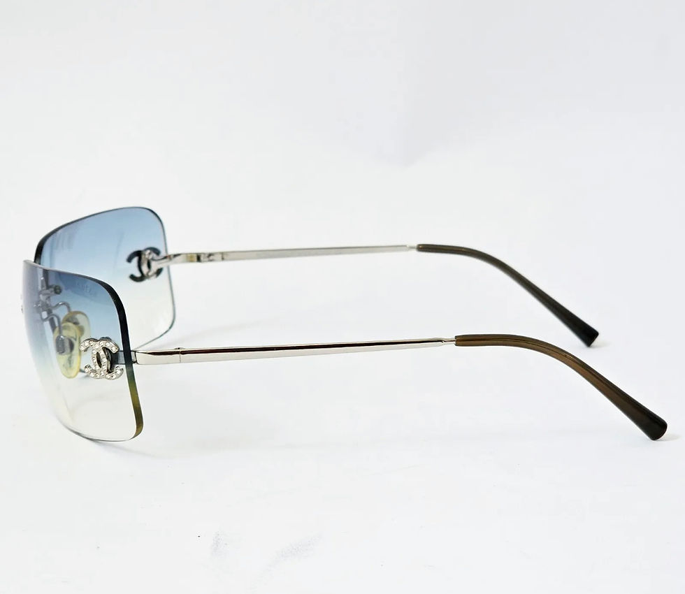 Thumbnail: Rare Chanel rhinestone sunglasses 