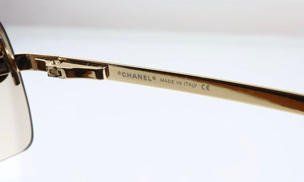 Thumbnail: Rare chanel rhinestone sunglasses 