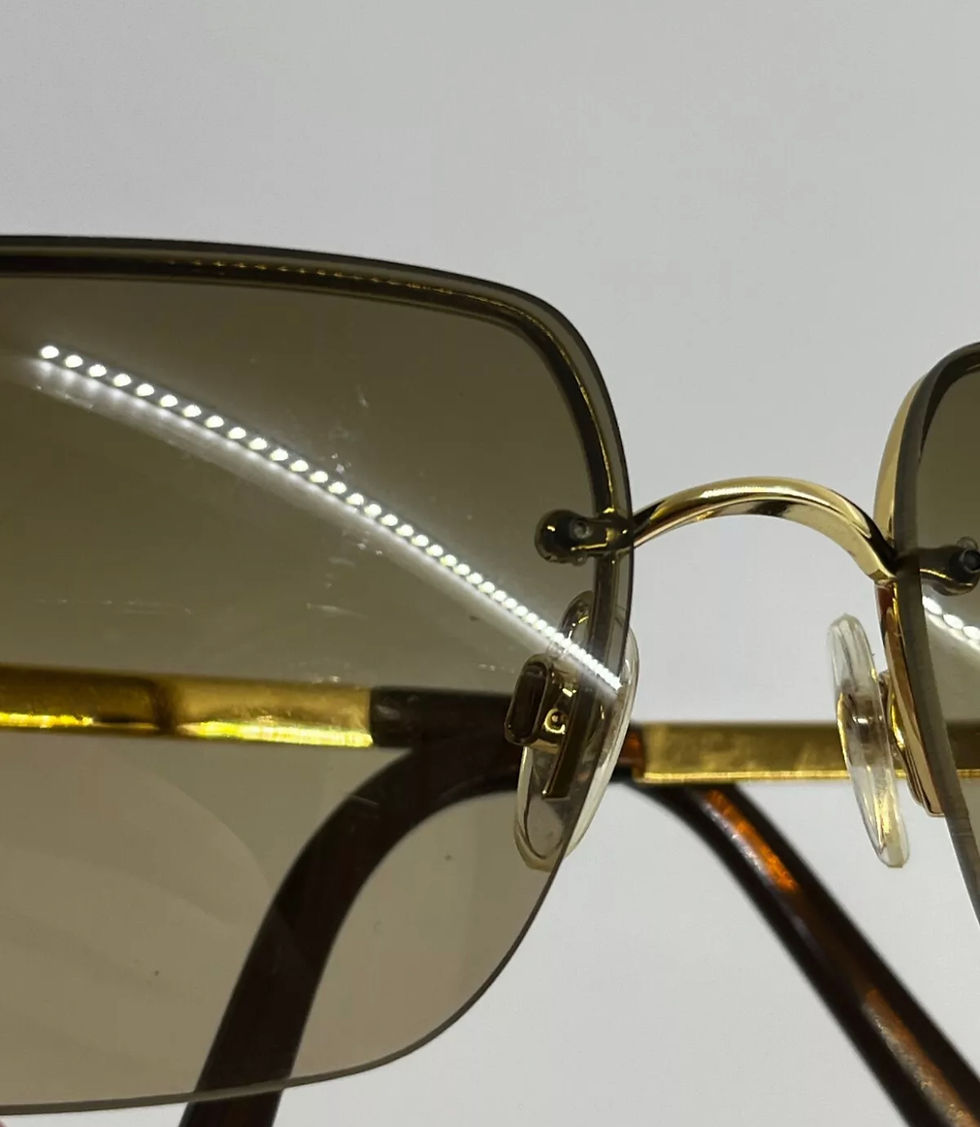 Thumbnail: Rare chanel rhinestone sunglasses 
