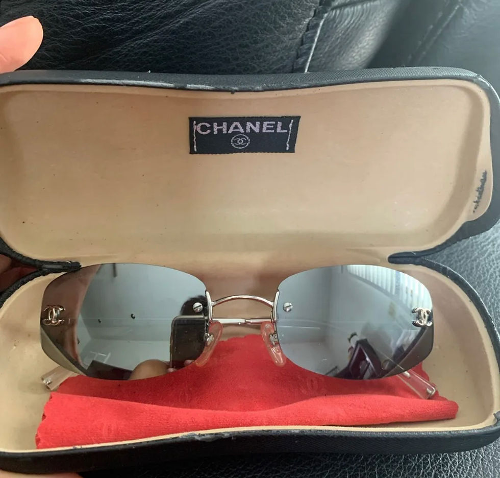 Rare Chanel gray sunglasses