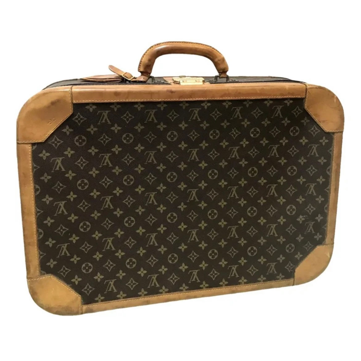 Rare LOUIS VOUITTON Stratos leather suitcase