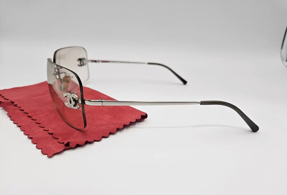 Thumbnail: Rare Chanel rhinestone sunglasses 