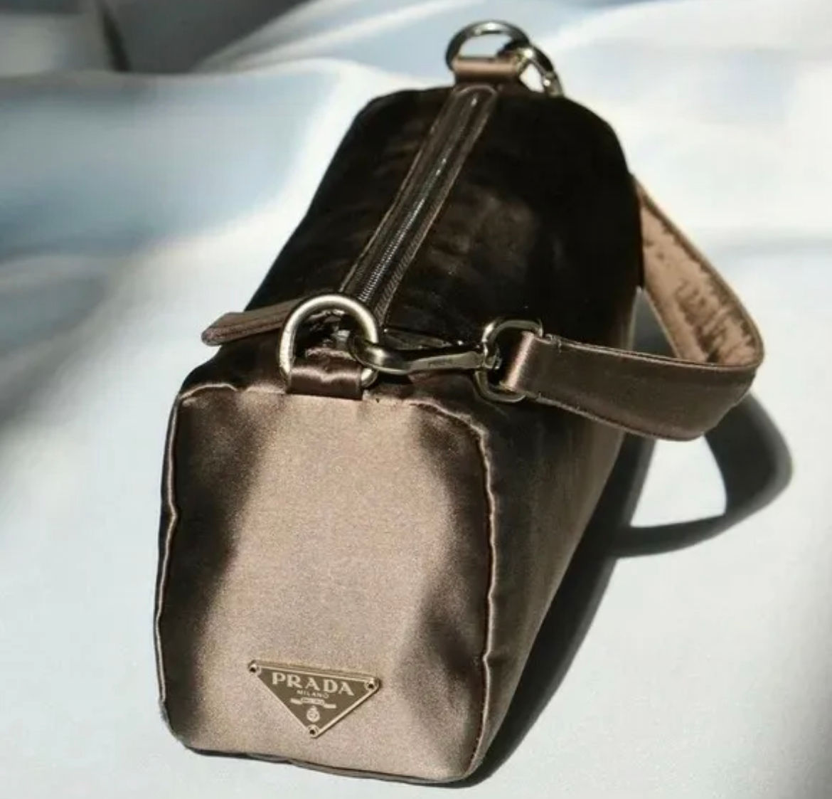 Prada Bronze Satin Mini bag