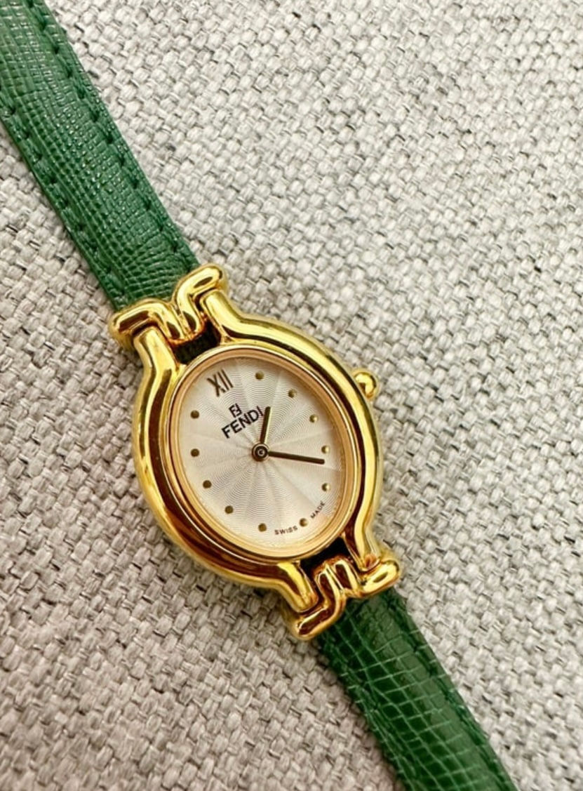 Thumbnail: Rare fendi lizard leather bands set 