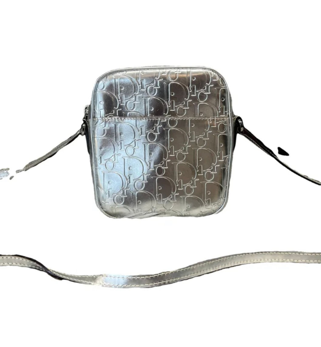 Dior silver crossbody bag
