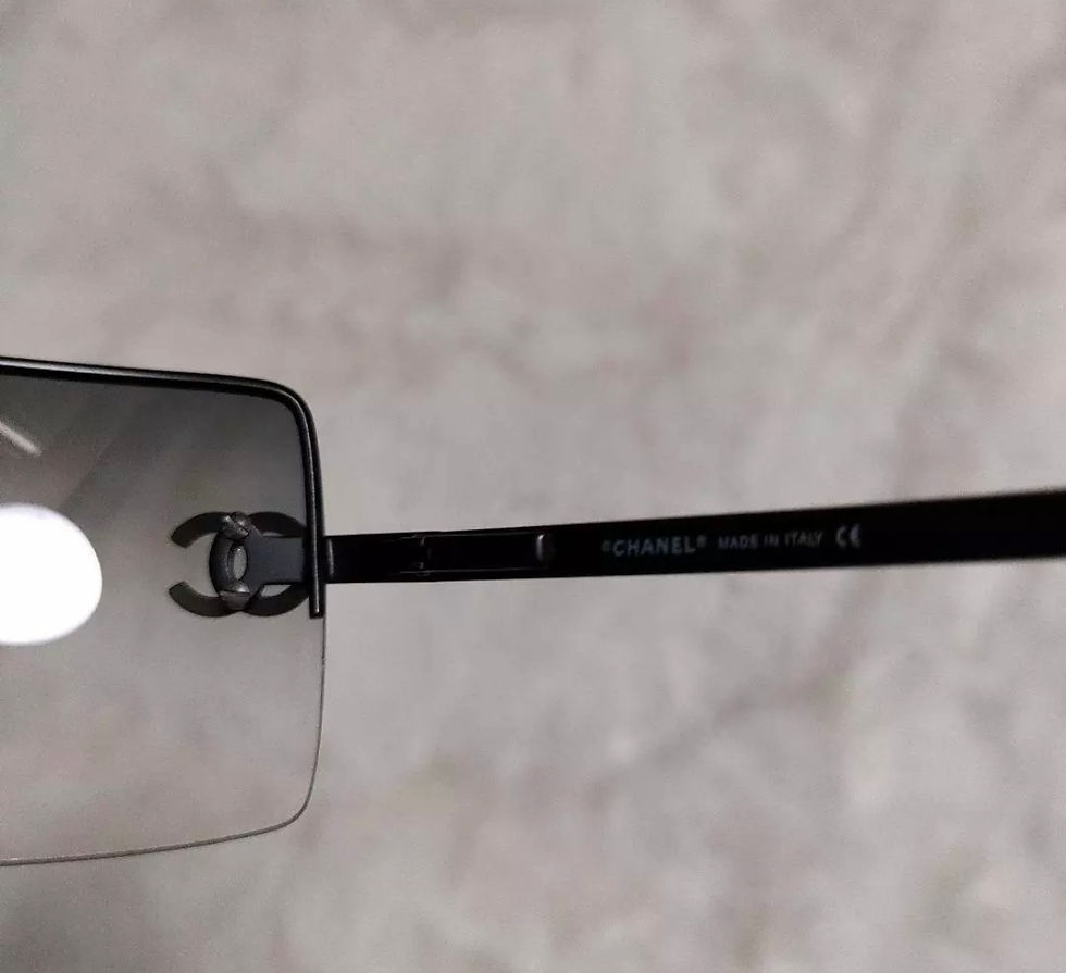 Thumbnail: Rare Chanel rhinestone sunglasses 