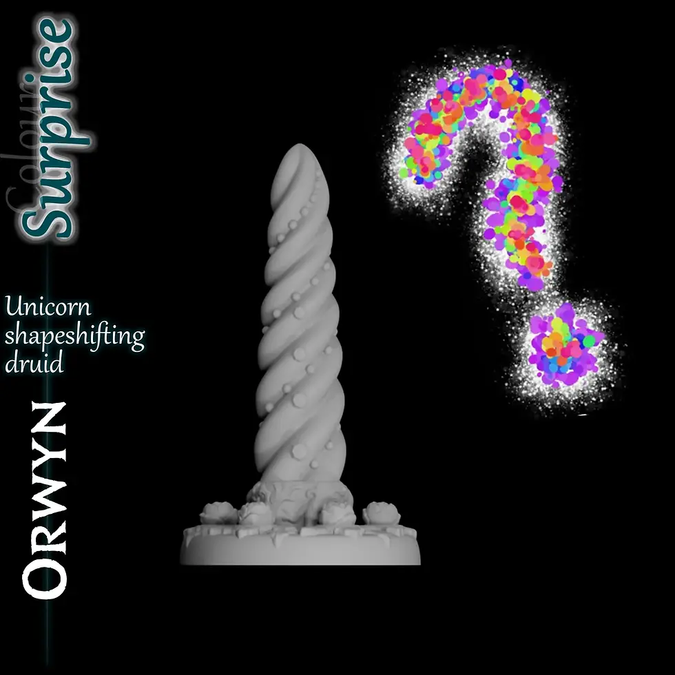 Miniature : Orwyn — Druide métamorphe licorne