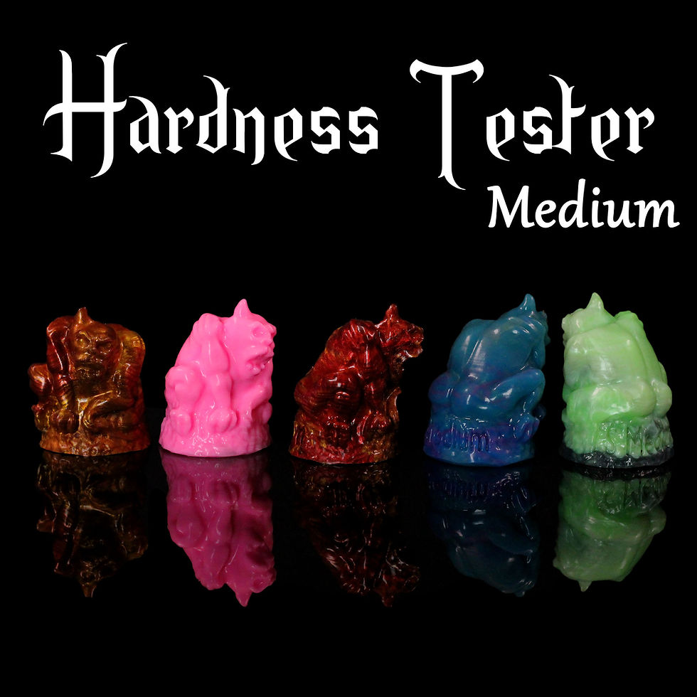 Miniatura: Fantasy Gargoyle hardness testers shown from different perspectives to highlight details