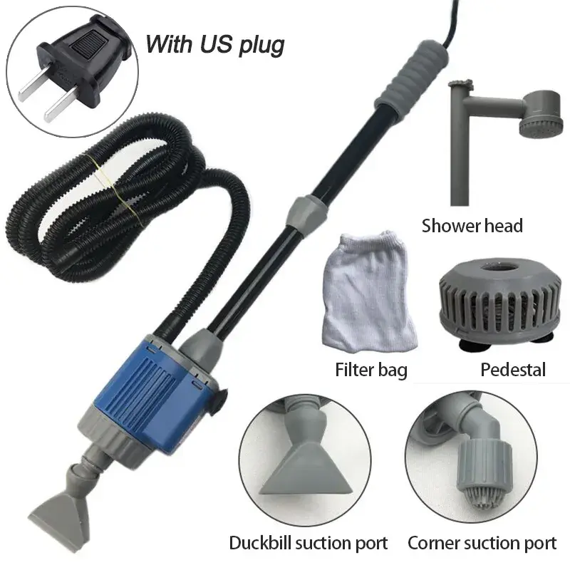 Thumbnail: 20/28w Electric Aquarium Fish Tank Water Change Pump Aquarium Cleaning Tool