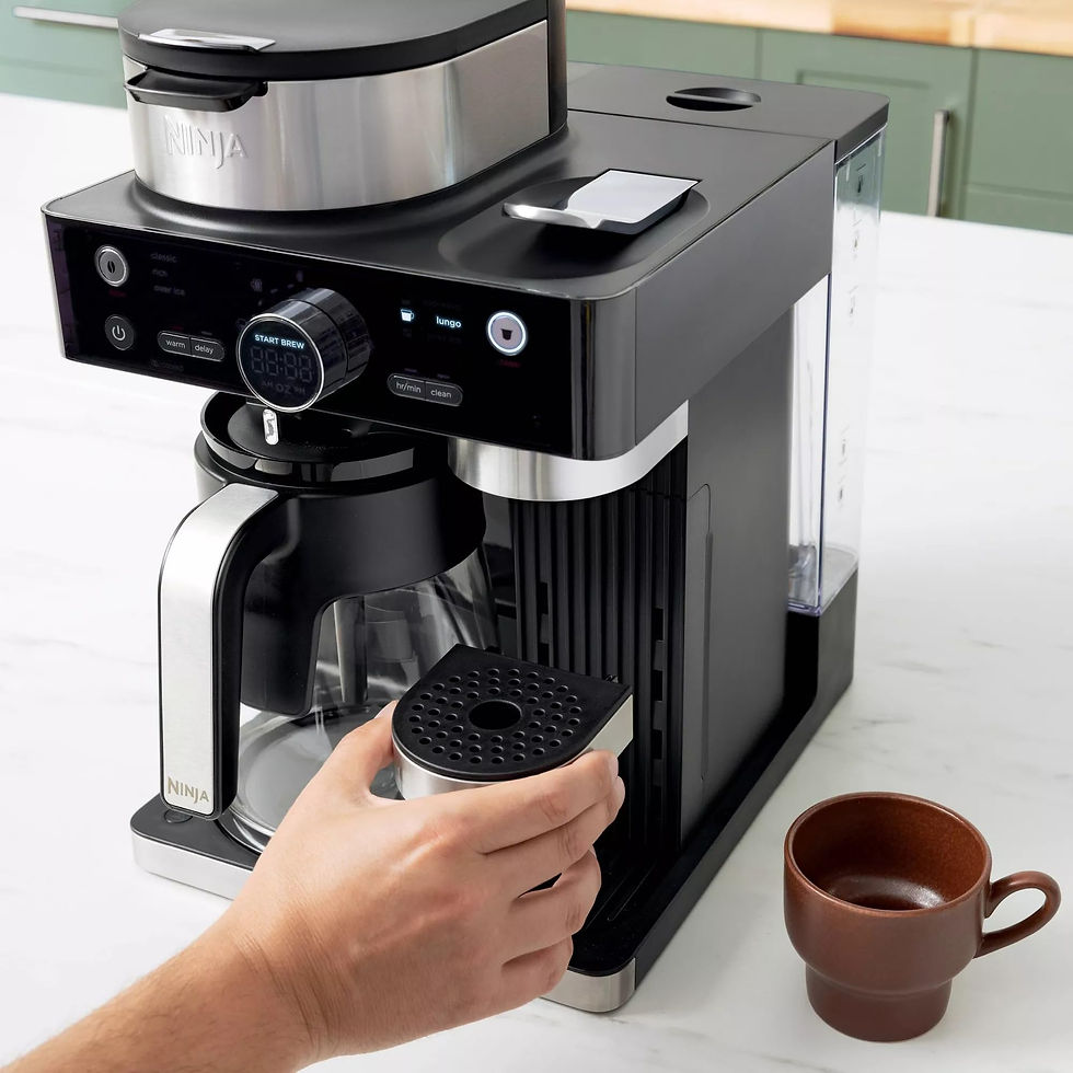 Thumbnail: Ninja CFN601 Espresso & Coffee Barista System, Single-Serve Coffee .