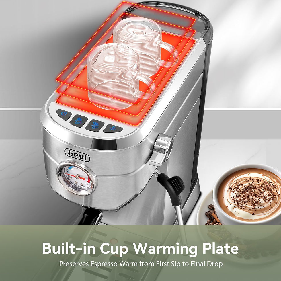 Thumbnail: Gevi Commercial Espresso and Coffee Makers, Professional 20 Bar Espresso Maker .