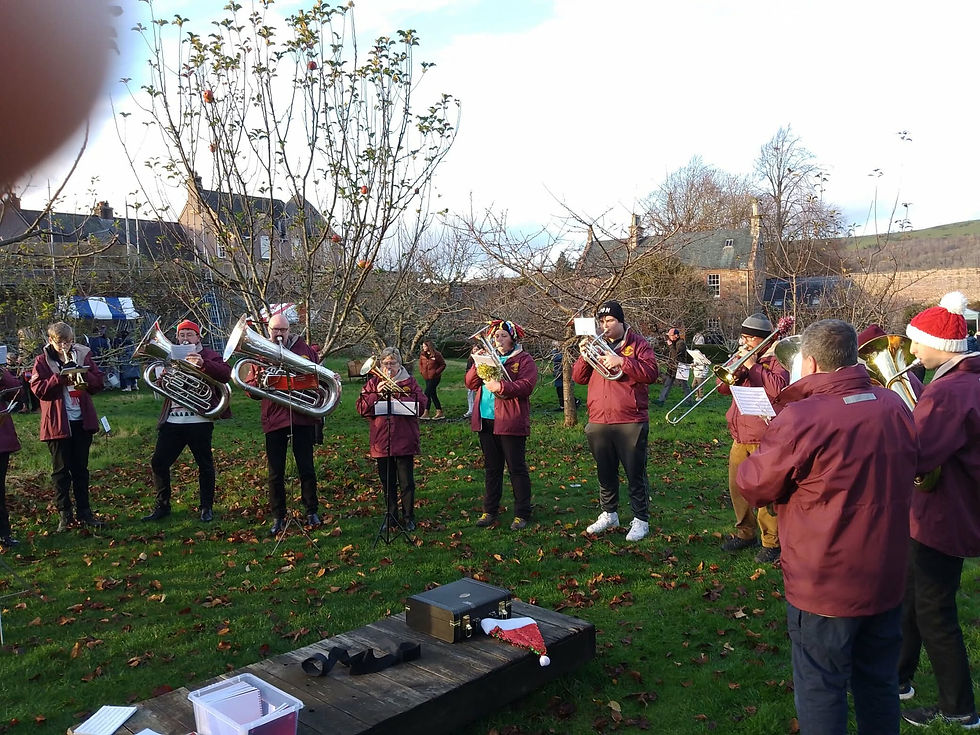 Busking in Melrose 2025