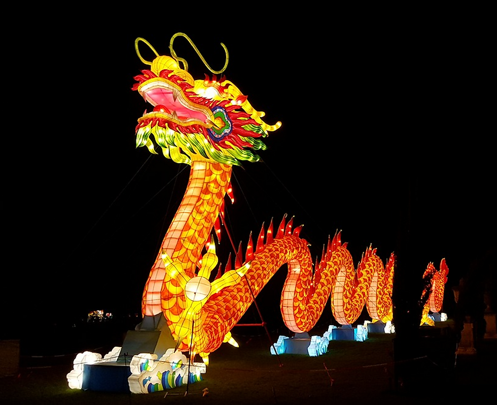 A dragon on parade