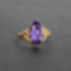 Purple sapphire ring