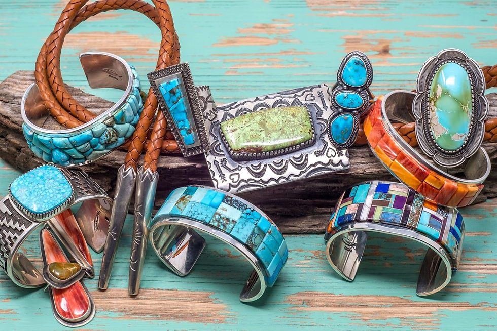 Some beautiful pieces from Tommy Jackson, a Navajo jewelry designer