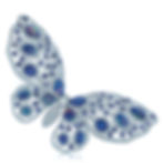 Tiffany butterfly brooch with Montana sapphires