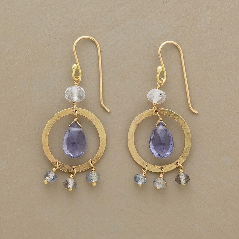 Iolite earrings