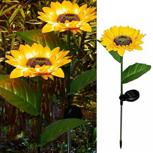 Sunflower Solar Led Lights with Stake | Garden Waterproof Decorative ...
