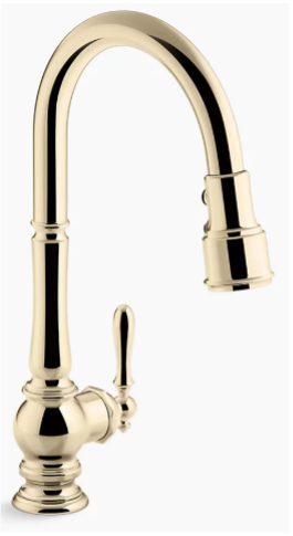 lever handle kitchen faucet